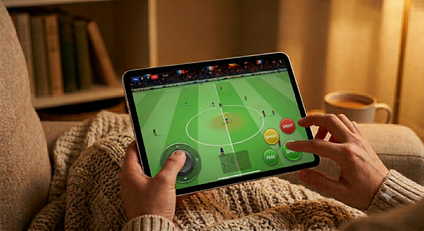 Mega Cup Glory played on a tablet