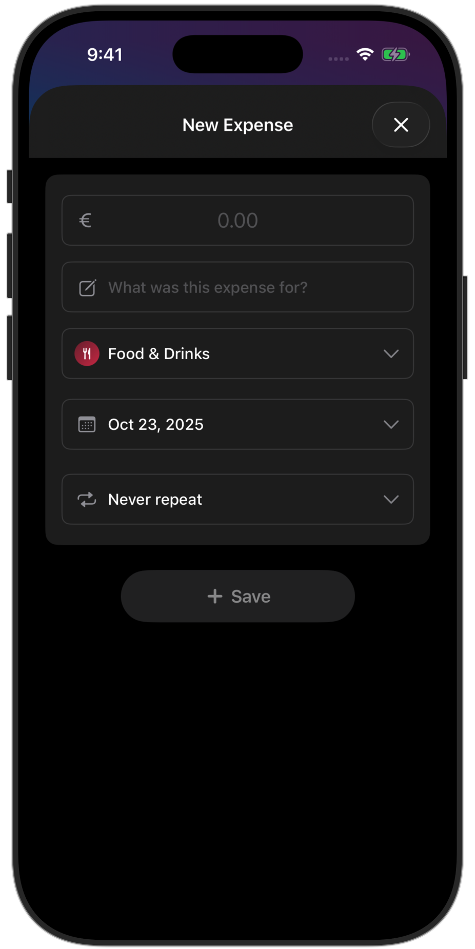 Fast entry, fewer taps